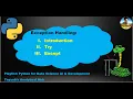 Lect 8 - Exception Handling in Python try except Error Management