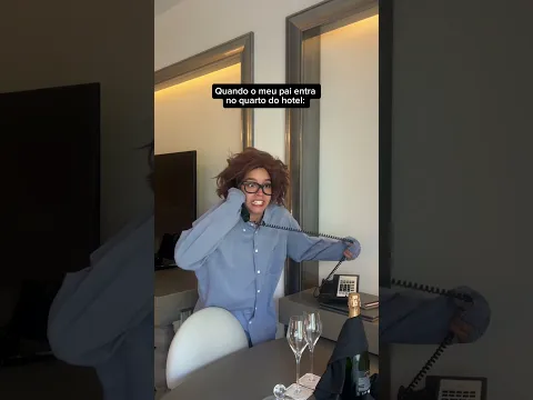 O meu pai num hotel 👨🏻