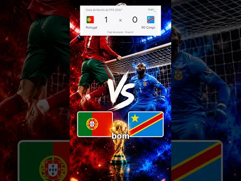 Primeiro gol de Portugal vs RD Congo #foryou #viral #futbol #cristiano