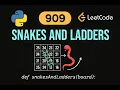 LeetCode 909 Snakes and Ladders Python Solution BFS Matrix Traversal