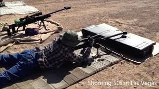 Armalite AR50 vs Barrett M99A1 - 50 Cal BMG Competition in the Las Vegas Desert