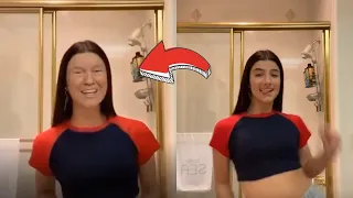 Charli d amelio Trump Deep Fake Vs Original