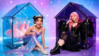 🩷 SIRENA vs VAMPIRA 🖤 ¡1 HABITACIÓN, 2 MUNDOS y un MAKEOVER en TIEMPO RÉCORD! 🔥