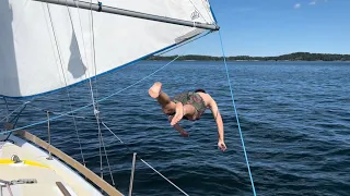 Stockholm to Finland. Man overboard. Don’t hurt the rocks!