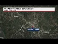 One dies after collision with school bus in Elbert County