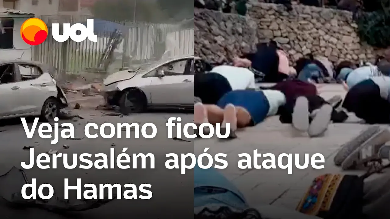 Guerra em Israel: Vídeos mostram Jerusalém após ataque do grupo Hamas