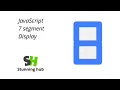 JavaScript 7 Segment display