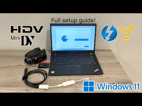 Download MP3 How to capture DV & HDV video tapes on a Windows 11 PC using FireWire to Thunderbolt 3/USB-C