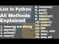 Python List and List Functions Python Tutorial for Beginners