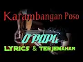 Karambangan Poso __ O PAPA  (Liryc \u0026 terjemahan)