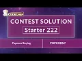 Popcorn Buying POPCORN7 Starter 222 CodeChef Solution