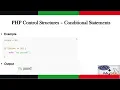PHP Control Structures - If Statements Loop