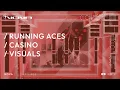 Visuals for Running Aces Casino Outdoor Projection Mapping System Design in Minneapolis Minnesota
