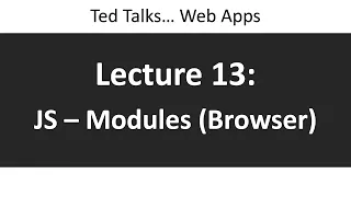 CSCI4208 - Lecture 13 JS