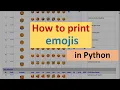 How to print emojis in Python