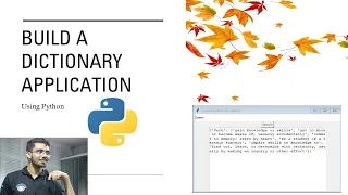 Build a Dictionary GUI Application using Python - Python Mini Project