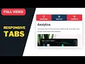 FULL How To Design Responsive Tabs For Your Website JS CSS-only