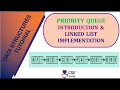 Priority Queue Introduction Linked List Implementation L 64 Data Structures Application
