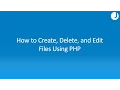 How to Manipulate Files Using PHP
