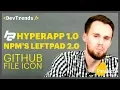 DevTrends Hyperapp 1 0 NPM s Leftpad 2 0 GitHub File Icon