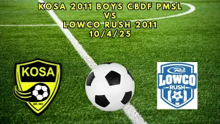 Kosa 2011 Boys CBDF VS Lowco Rush 2011