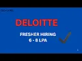 Deloitte Hiring Freshers 2026 DevOps Engineer