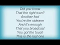 Cary Brothers - The Last One Lyrics