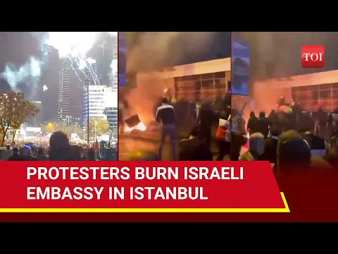 Download MP3 Israeli Consulate Attacked In Turkey's Istanbul With Fire Bombs Over Rafah Massacre - Report