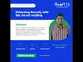 Enhancing Security with SQL Server Auditing