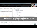 How to Solve 1047 Remove All Adjacent Duplicates In String on LeetCode - Javascript