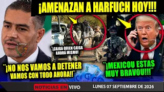 DE ÚLTIMA HORA! AMENAZAN A HARFUCH ¡EJERCITO VA CON TODO! TRUMP ESTA NOCHE SHEINBAUM CAMPECHANEANDO