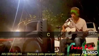 Download AKU BERGELORA (Berkaca pada genangan hujan) cover Jup Majen ... dilengkapi dgn lirik \u0026 kord gitar.. MP3