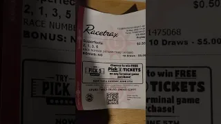 Maryland lottery Racetrax 50 cents
