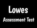 Lowes Assessment Test