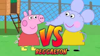 Peppa Pig vs Emilia Elefanta Batalla de Reggaeton Animada 4K