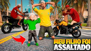 MEU FILHO TEVE SUA MINI MOTO ROUBADA! E AGORA?😱 (GTA 5)
