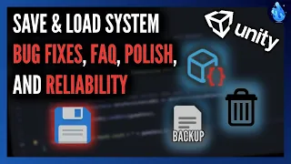Save Load System in Unity - Bug Fixes Scriptable Objects Deleting Data Backup Files and More