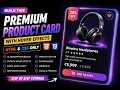 Build a Premium Product Card with Hover Effects HTML CSS Tutorial