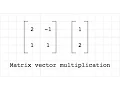 How to multiply a matrix and vector numerically and visually