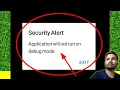 Application will not run on debug mode How to fix Application will not run on debug mode