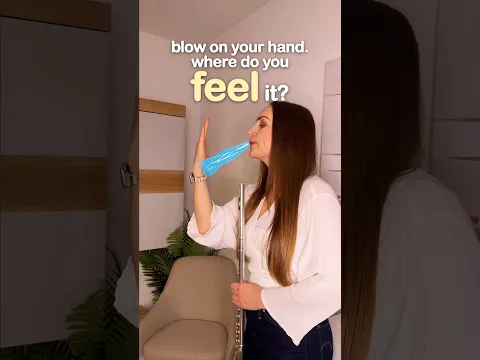 Blow on your hand. Where do you feel it? 🤔
