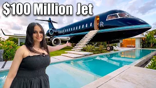 Inside Billionaires $100,000,000 Private Jet Mansion !!!