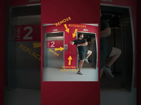 A Behind The Scenes look at how we put a staircase in an elevator #VFX #BehindTheScenes