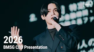 BEYOND THE FIRST FIVE YEARS. BMSGは、第二創業期へ。【2026 BMSG CEO PRESENTATION】