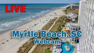 Gorgeous day in Myrtle Beach Live look from Crown Reef Beach Resort and Waterpark