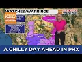 Chilly day ahead with even colder temps tonight
