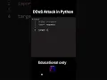 DDos attack in python edu purpose