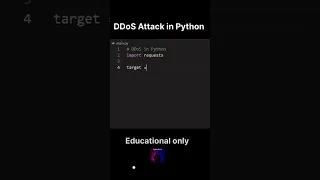 DDos attack in python edu purpose