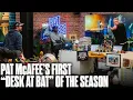 Pat McAfee Takes A Swing Nearly Wrecks Studio For MLB Opening Night