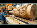 55 Incredible Woodworking Techniques and Wood Carving Machines \u0026 Lathe Machines